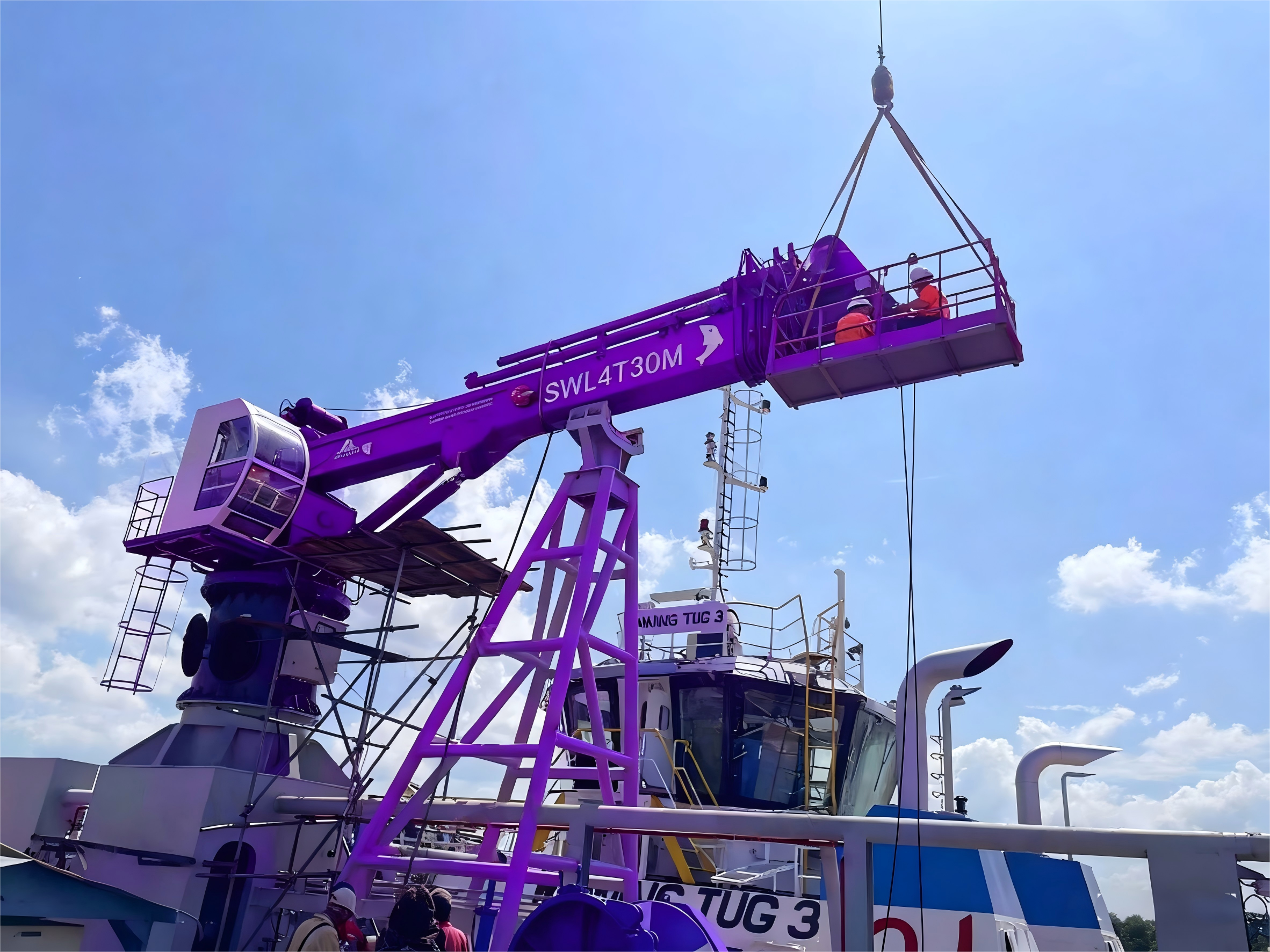 4t30m ship crane