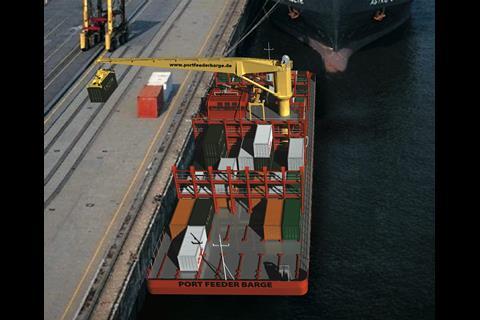 Port Feeder barge