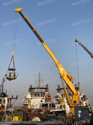 MAXTECH Telescopic Boom Cranes with BV Class API – 2C and Explosion – Proof Features