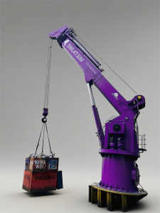 Telescopic Boom Crane Ship Deck Crane for Offshore and Wind Industry