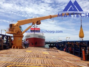 Electrical Hydraulic Crane Telescopic Boom Marine Crane