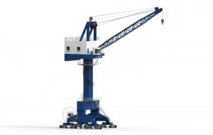 Rail-Mounted Port Crane with Grab and Container for Port & Terminal