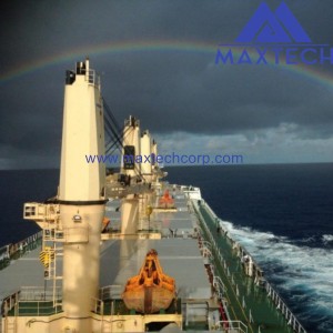 Container and Cargo Handling shipboard Crane Fixed Stiff Boom Crane with steel wire luffing