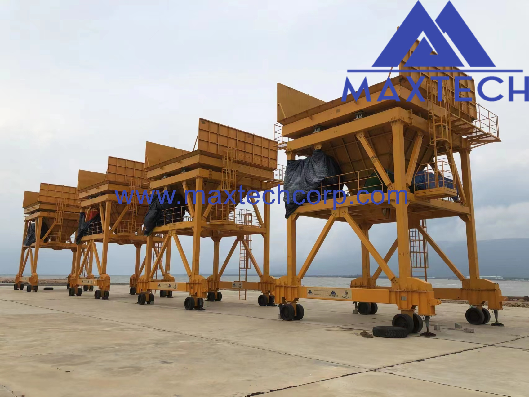 Heavy Strong Port Hopper With Weighing System