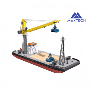 Heavy-Duty Ship Deck Barge Crane: 35–45 Ton SWL for Safe Transshipment