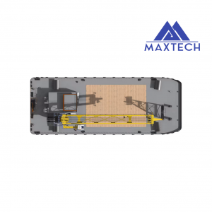 Heavy-Duty Ship Deck Barge Crane: 35–45 Ton SWL for Safe Transshipment