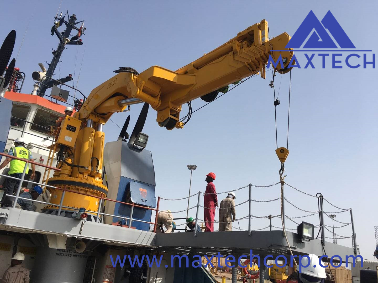small marine crane